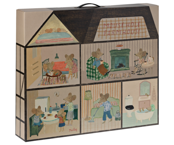 mouse hole farmhouse toy