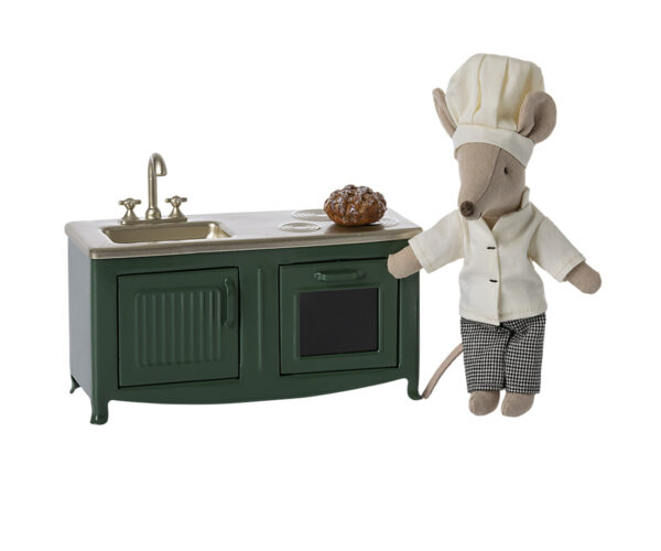 maileg kitchen mouse dark green