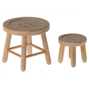 maileg table and stool set mouse toy