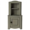 maileg corner cabinet toy light green