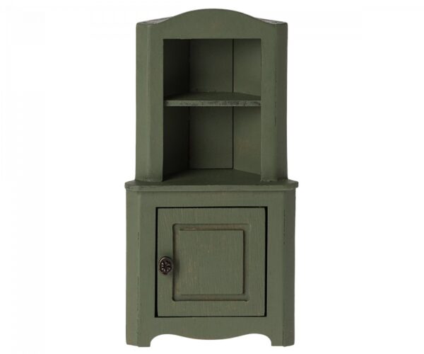 maileg corner cabinet toy dark green