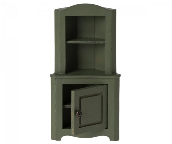 maileg corner cabinet toy dark green