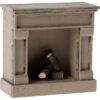 maileg fireplace toy off white