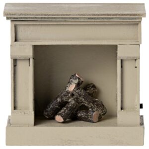 maileg fireplace toy off white