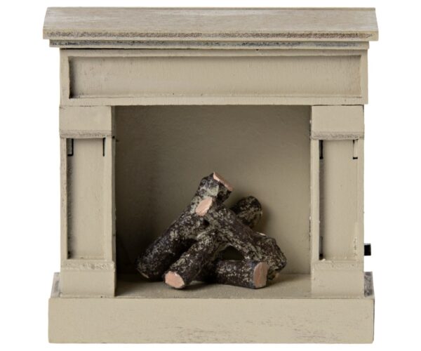 maileg fireplace toy off white