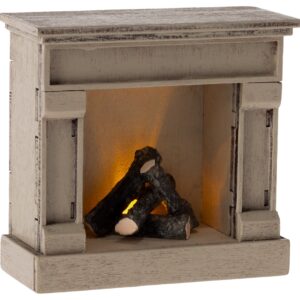 maileg fireplace toy off white