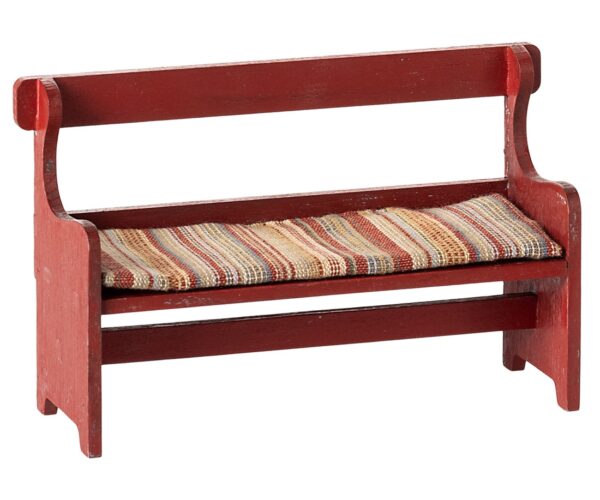 maileg bench mouse red