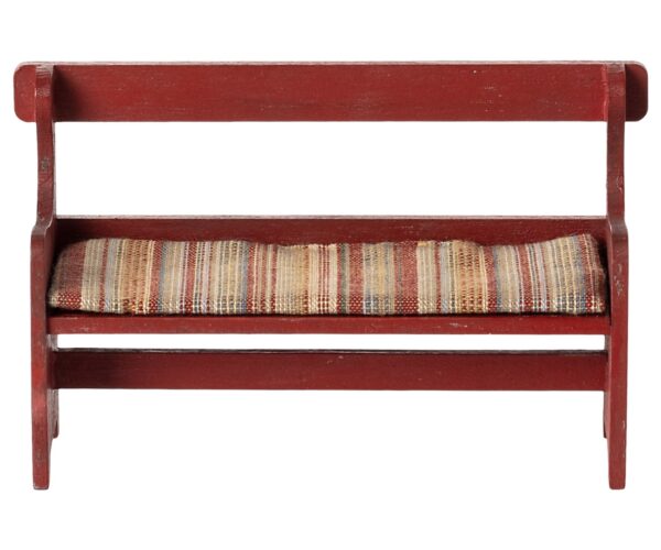 maileg bench mouse red