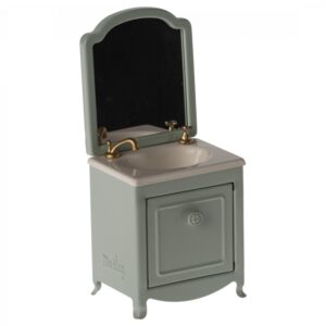 maileg sink dresser with mirror toy mint