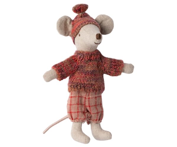 maileg winter mouse big sister with ski set rose