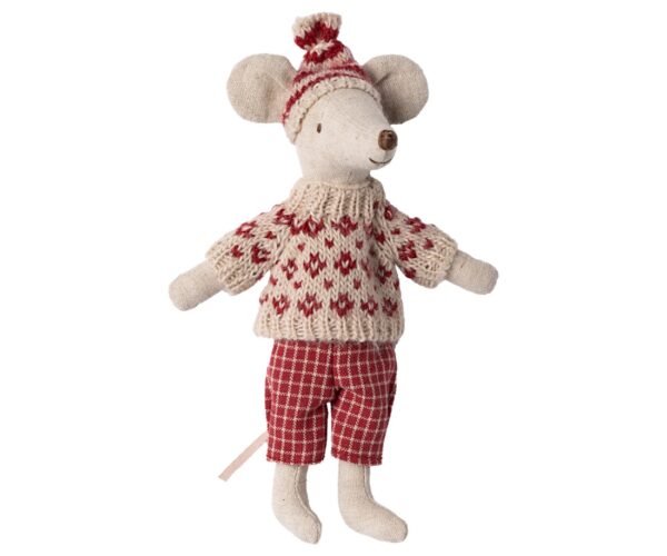 maileg winter mouse with ski set mum