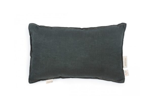 lin francais rectangular cushion green blue