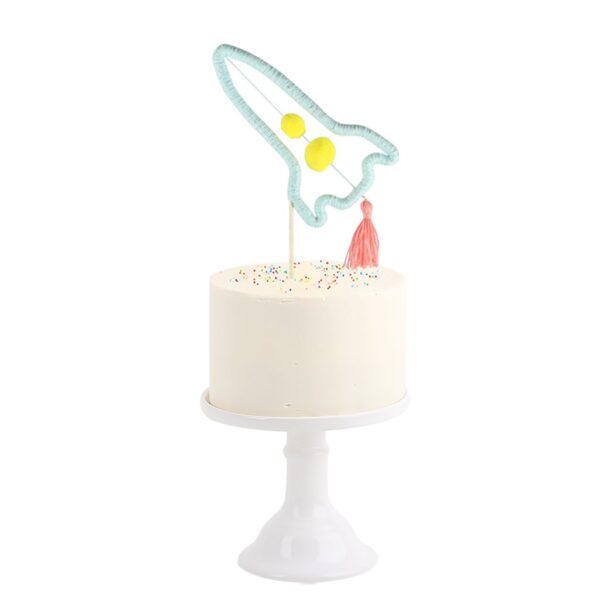 Party Decor Rocket Cake Topper