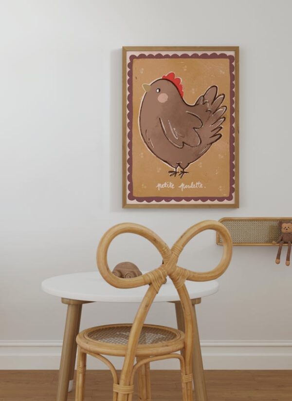 kids poster little hen