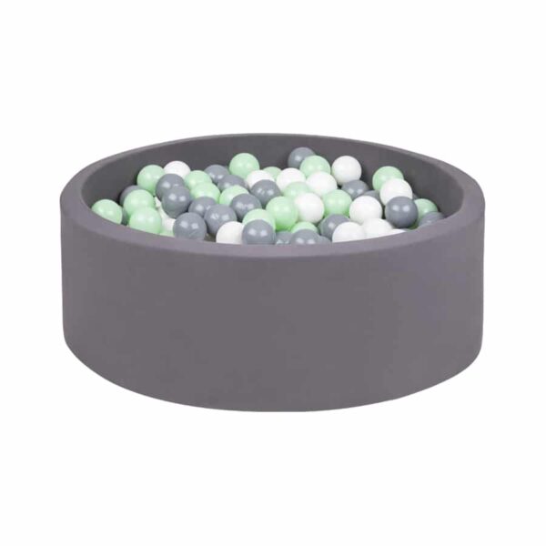 ball pit grey white mint green + 200 balls