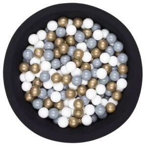 ball pit black gold grey white + 200 balls