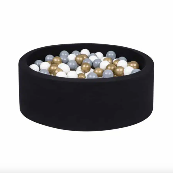 ball pit black gold grey white + 200 balls