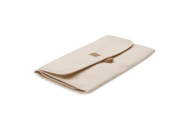 changing pad with storage pockets twill natural