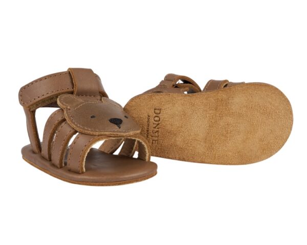 diedan sandals bear cognac classic leather