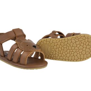 diedan sandals bear cognac classic leather