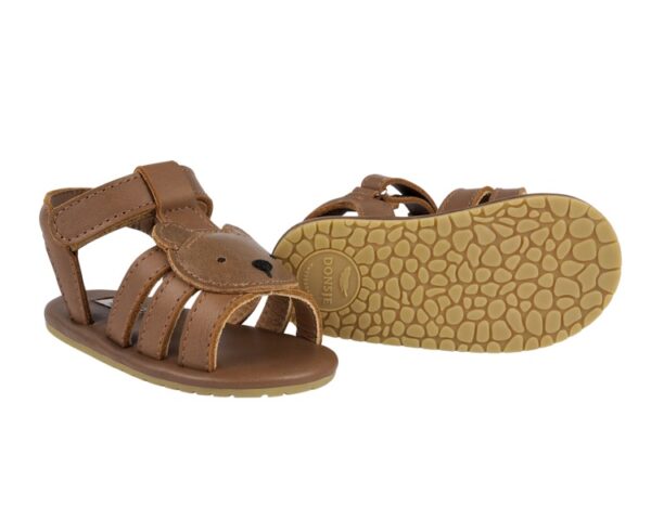 diedan sandals bear cognac classic leather