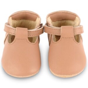 elia baby shoes praline leather