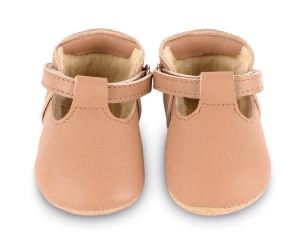 elia baby shoes praline leather