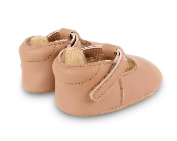 elia baby shoes praline leather