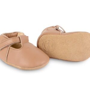 elia baby shoes praline leather