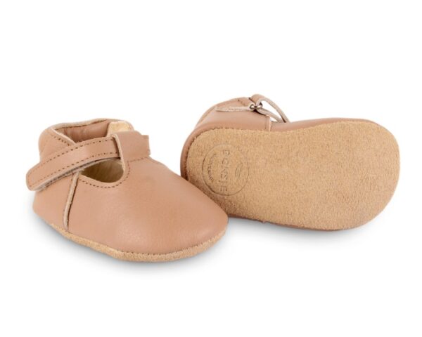 elia baby shoes praline leather