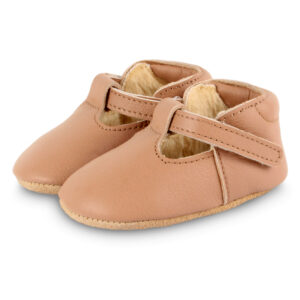 elia baby shoes praline leather