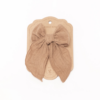 fable bow clip taupe