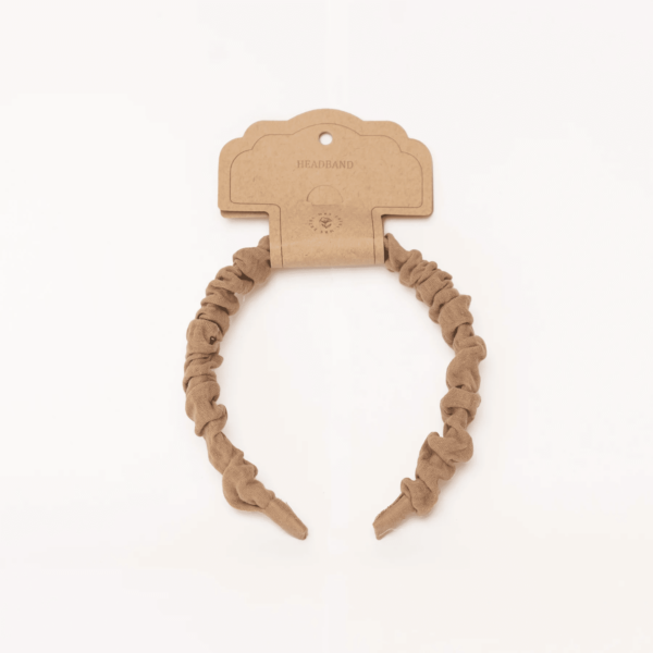 frown headband taupe