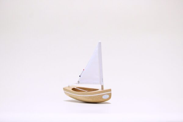 wooden boat toy le bachi glossy varnish