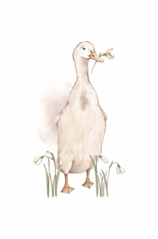 kids poster goose boho i