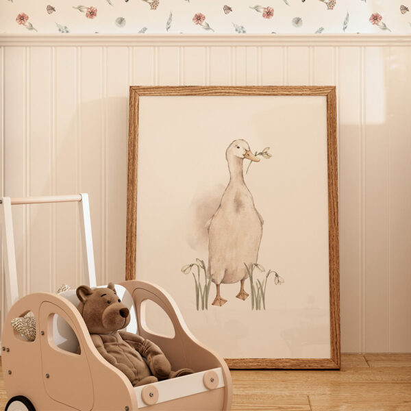 kids poster goose boho i