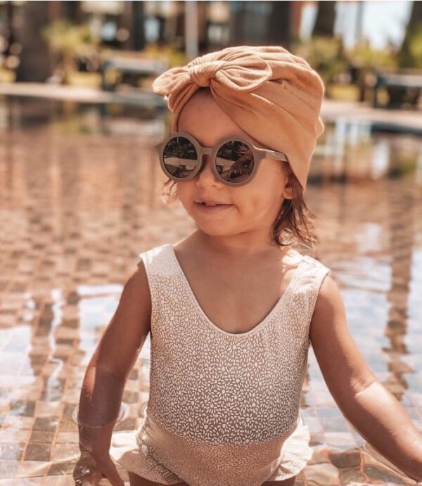 kids turban hibbie peach