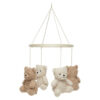 baby mobile teddy bear biscuit and natural