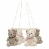 baby mobile teddy bear olive green and natural