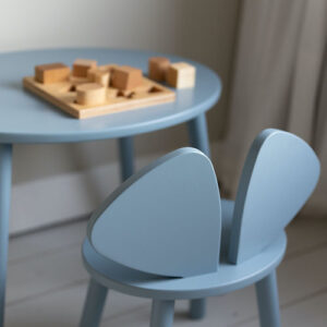 nofred mouse chair and table set light blue