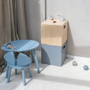 nofred mouse chair and table set light blue