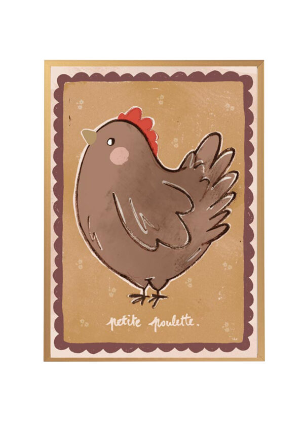 kids poster little hen