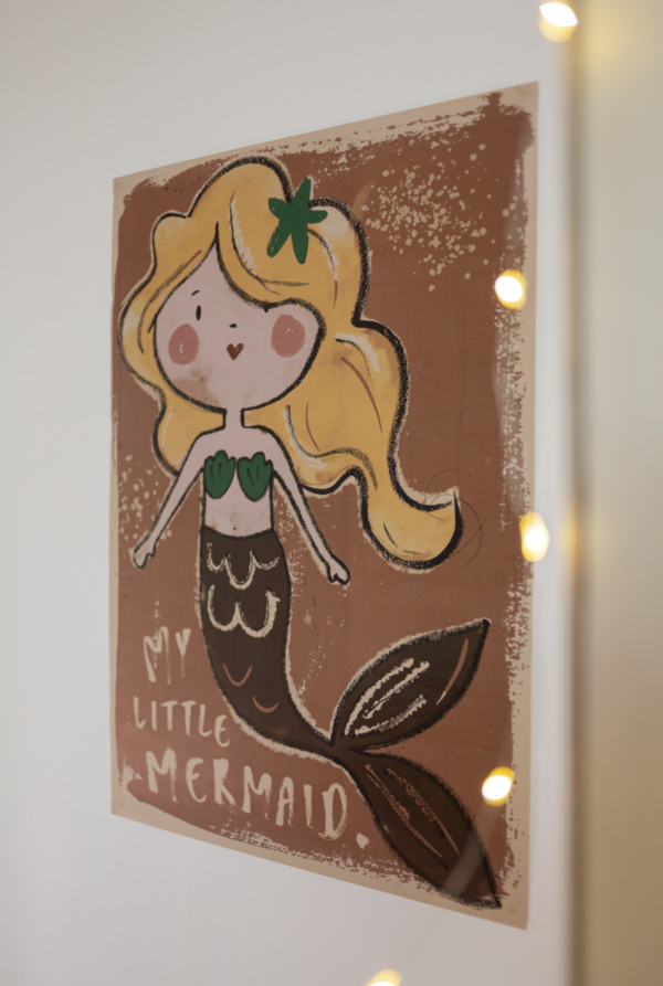 kids poster mermaid