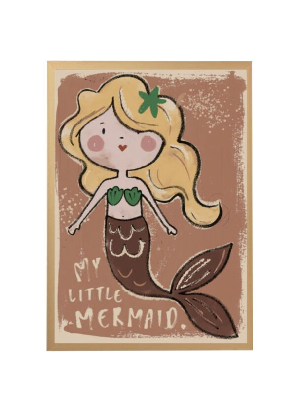 kids poster mermaid