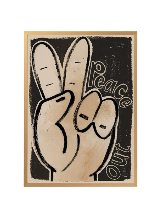 kids poster peace out