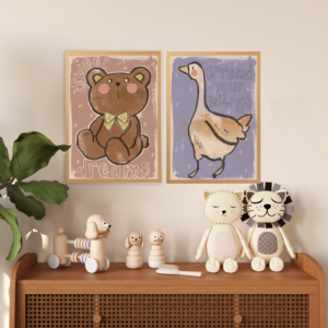 kids poster teddy