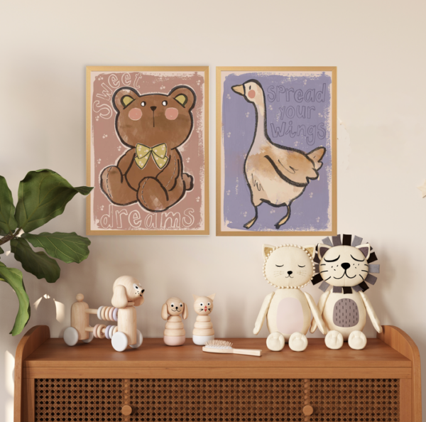 kids poster teddy