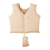 float vest vintage squares