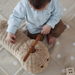 rattan ride on kids scooter