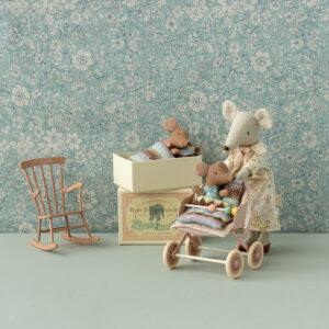 maileg rocking chair mouse dark powder